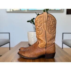 Men’s Size 10.5 Leather Cowboy Boots - Corral Boots